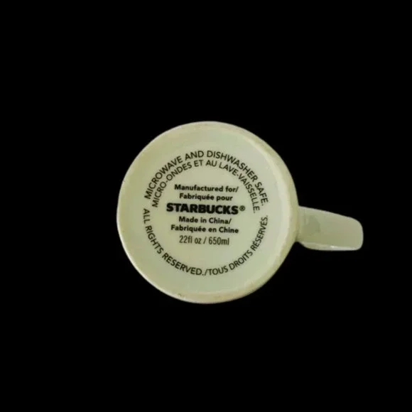 Starbucks Mug Red Chevron with hearts 22oz - Picture 4 of 4